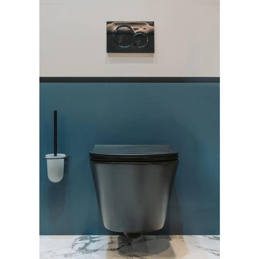 Фото 10 Унитаз подвесной безободковый Trende Ewig черный TRE1003-002-L3BlMat с системой инсталляции Фото 10 Унитаз подвесной безободковый Trende Ewig черный TRE1003-002-L3BlMat с системой инсталляции