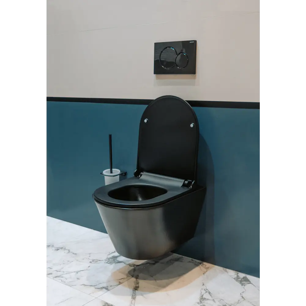 Фото 11 Унитаз подвесной безободковый Trende Ewig черный TRE1003-002-L3BlMat с системой инсталляции Фото 11 Унитаз подвесной безободковый Trende Ewig черный TRE1003-002-L3BlMat с системой инсталляции