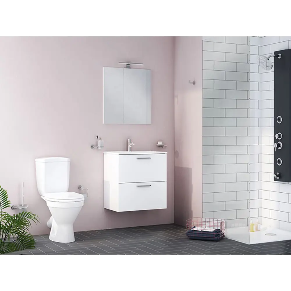 Фото 4 Унитаз-компакт Vitra Zart 9837B099-7203 косой вертикальный слив