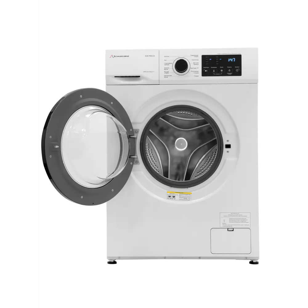 Фото 3 Стиральная машина Schaub lorenz Slw fw6114 59.5x85x44 см 6 кг цвет белый Фото 3 Стиральная машина Schaub lorenz Slw fw6114 59.5x85x44 см 6 кг цвет белый