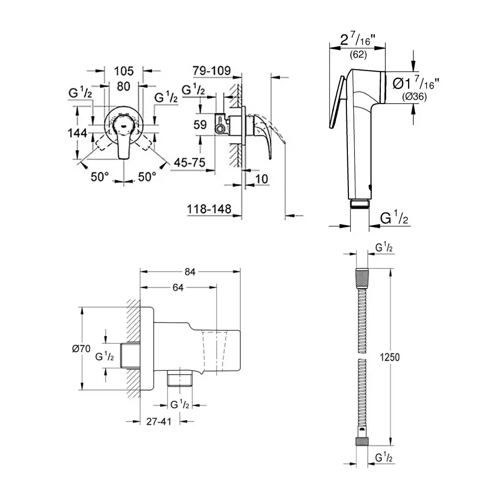 Фото 2 Готовый набор для туалета GROHE Bau Ceramic с панелью смыва Skate Cosmopolitan (NW0009) Фото 2 Готовый набор для туалета GROHE Bau Ceramic с панелью смыва Skate Cosmopolitan (NW0009)