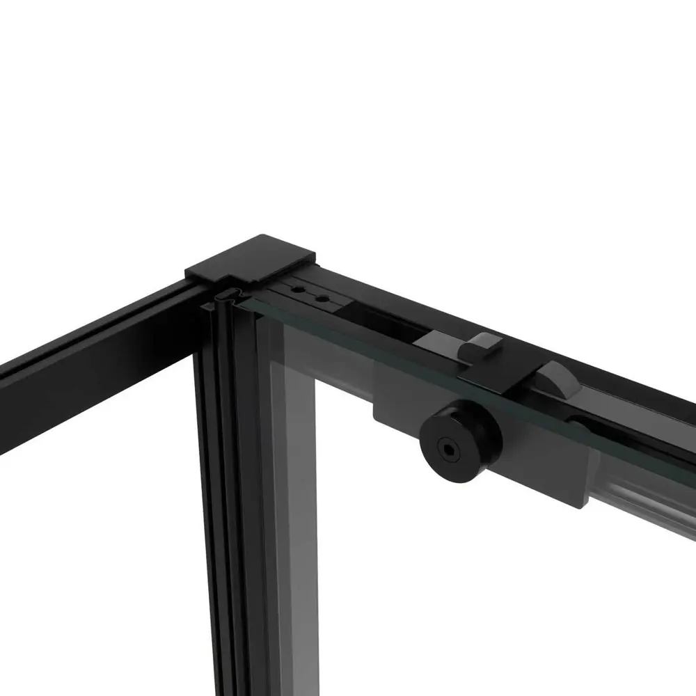 Фото 6 Душевой уголок Vincea Slim Soft VSR-1SS1010CLB квадрат 100x100см черный профиль эффект стекла прозрачное закаленное стекло Фото 6 Душевой уголок Vincea Slim Soft VSR-1SS1010CLB квадрат 100x100см черный профиль эффект стекла прозрачное закаленное стекло