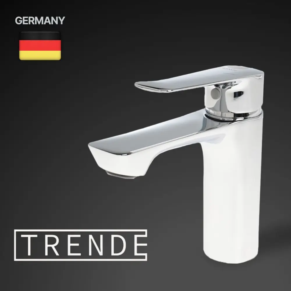 Фото Однорычажный смеситель для раковины Trende Elbe TRE46-021cr хром