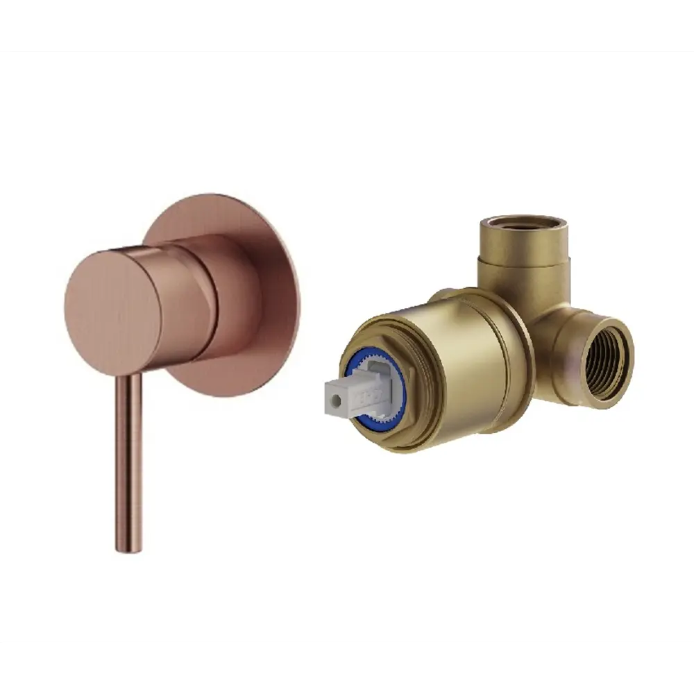 Фото 6 Комплект смесителей для душа Plumberia Selection KITZXO01RS210, медь брашированная Фото 6 Комплект смесителей для душа Plumberia Selection KITZXO01RS210, медь брашированная