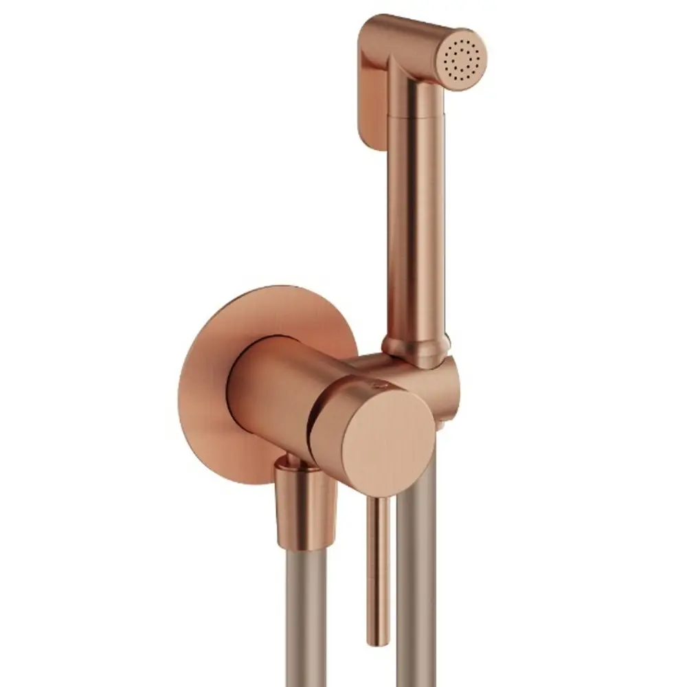 Фото Комплект гигиенического душа Plumberia Selection IXO XO2000RS, Медь брашированная Фото Комплект гигиенического душа Plumberia Selection IXO XO2000RS, Медь брашированная