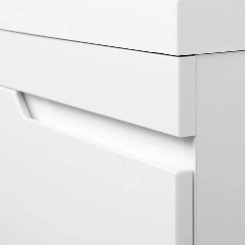 Фото 5 Комплект тумба Итана Alexa 50 493x343x570 подвесная с раковиной Clarissa 50 левый белый глянец CS00080610