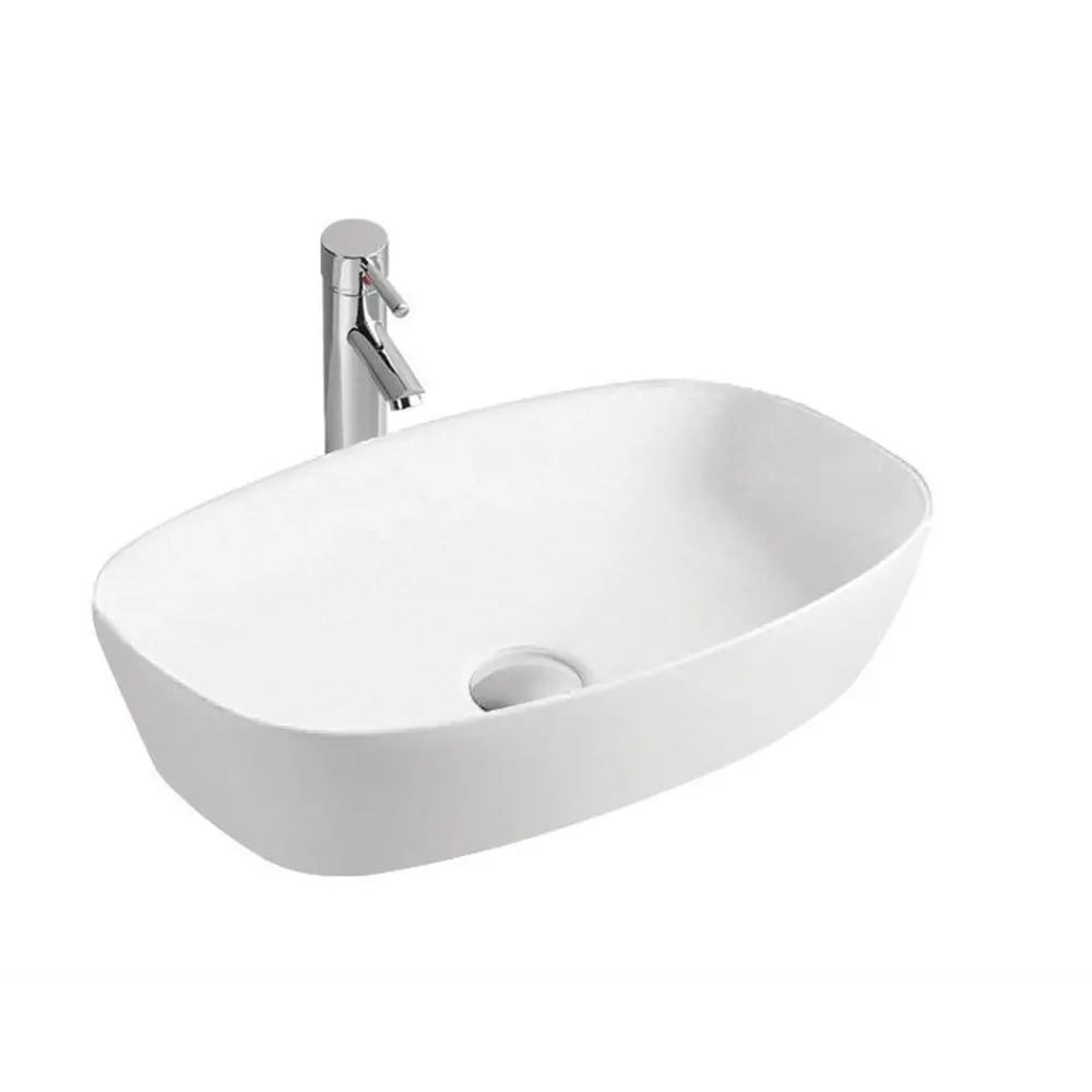 Фото Раковина накладная Sintesi SIN-LVB-APP-405_SIN-VF-40_00-00004526 60см цвет белый