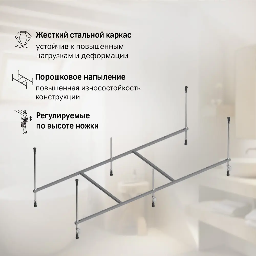 Фото 7 Ванна акриловая AM.PM X-Joy 150x70 W94A-150-070W-ARPOFL, каркас, фронтальная панель и слив-перелив хром; анатомическая форма, усиленный корпус Фото 7 Ванна акриловая AM.PM X-Joy 150x70 W94A-150-070W-ARPOFL, каркас, фронтальная панель и слив-перелив хром; анатомическая форма, усиленный корпус