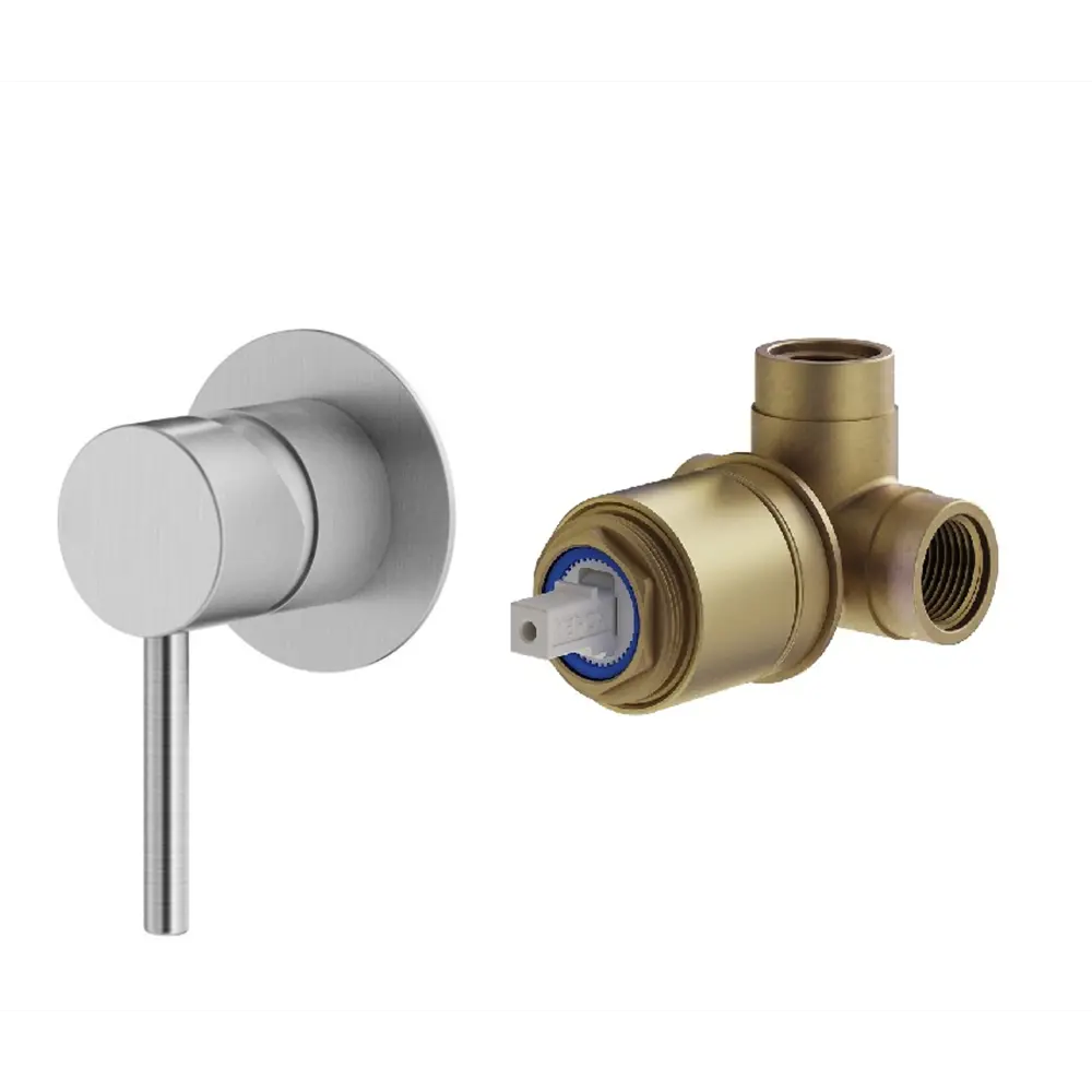 Фото Комплект встраиваемого смесителя для душа Plumberia Selection IXO KITXO1135CS, Хром брашированный Фото Комплект встраиваемого смесителя для душа Plumberia Selection IXO KITXO1135CS, Хром брашированный