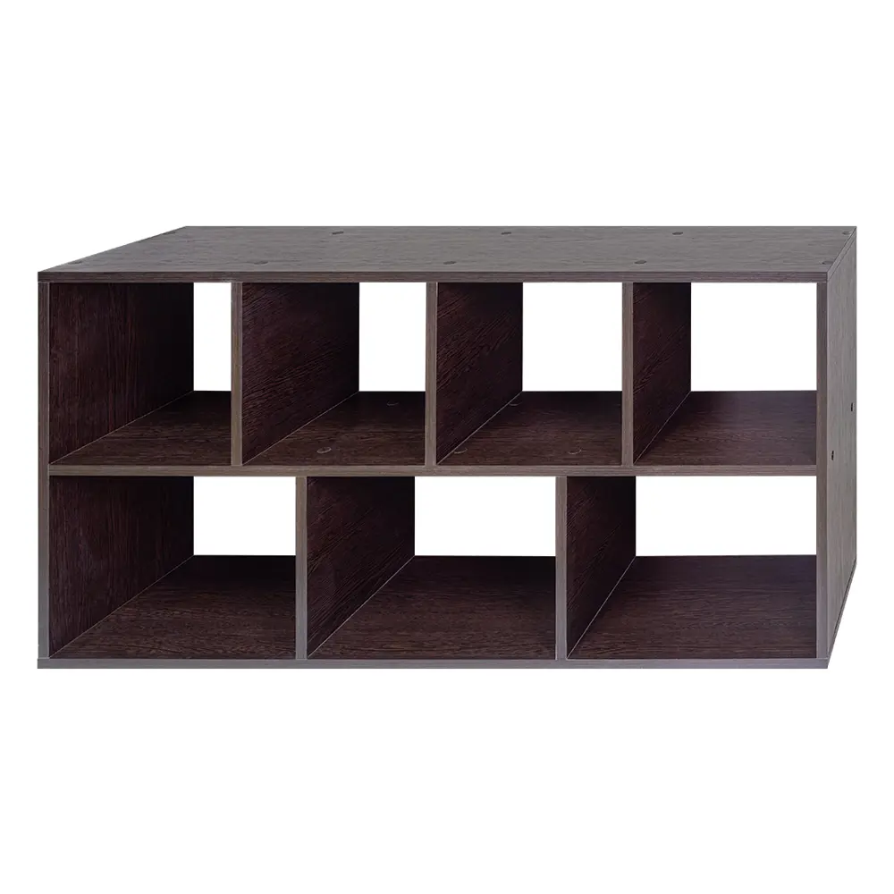 Фото Стеллаж Woodrim Бета 7 секций 60x120 см цвет темно-коричневый