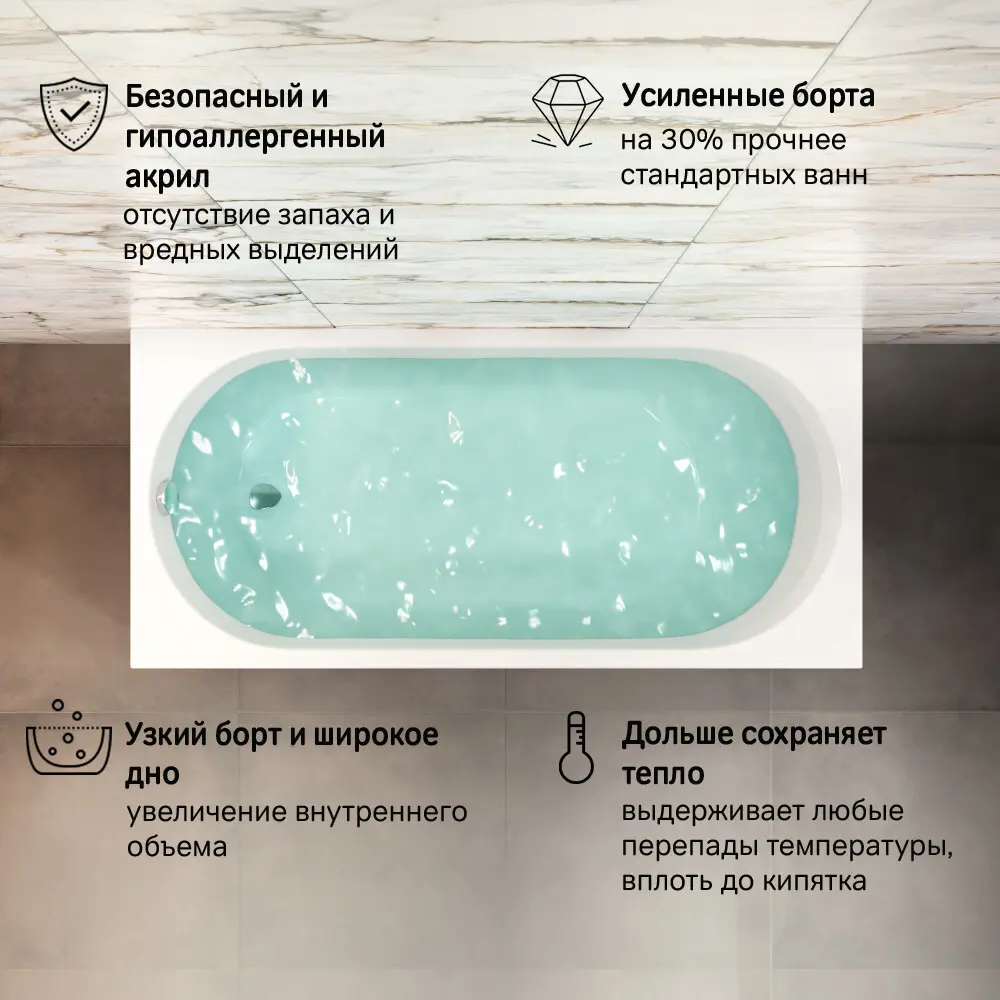 Фото 5 Ванна акриловая AM.PM X-Joy 180x80 W94A-180-080W-ARPOFL, каркас, фронтальная панель и слив-перелив хром Фото 5 Ванна акриловая AM.PM X-Joy 180x80 W94A-180-080W-ARPOFL, каркас, фронтальная панель и слив-перелив хром