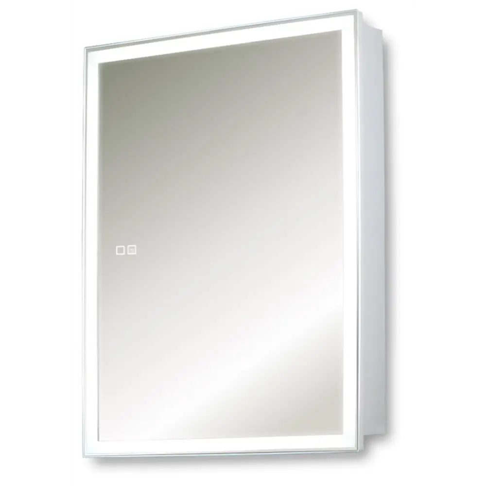 Фото 2 Шкаф для ванной комнаты Silver mirrors LED-00002681 с подсветкой 53.5x75см Фото 2 Шкаф для ванной комнаты Silver mirrors LED-00002681 с подсветкой 53.5x75см