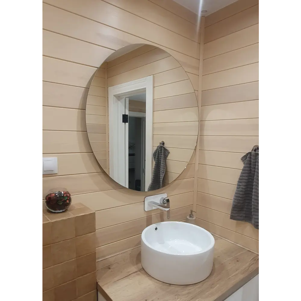 Фото 4 Зеркало для ванной Alfa mirrors Gna-5 GNa-5AVzVt с подсветкой 50x50см Фото 4 Зеркало для ванной Alfa mirrors Gna-5 GNa-5AVzVt с подсветкой 50x50см
