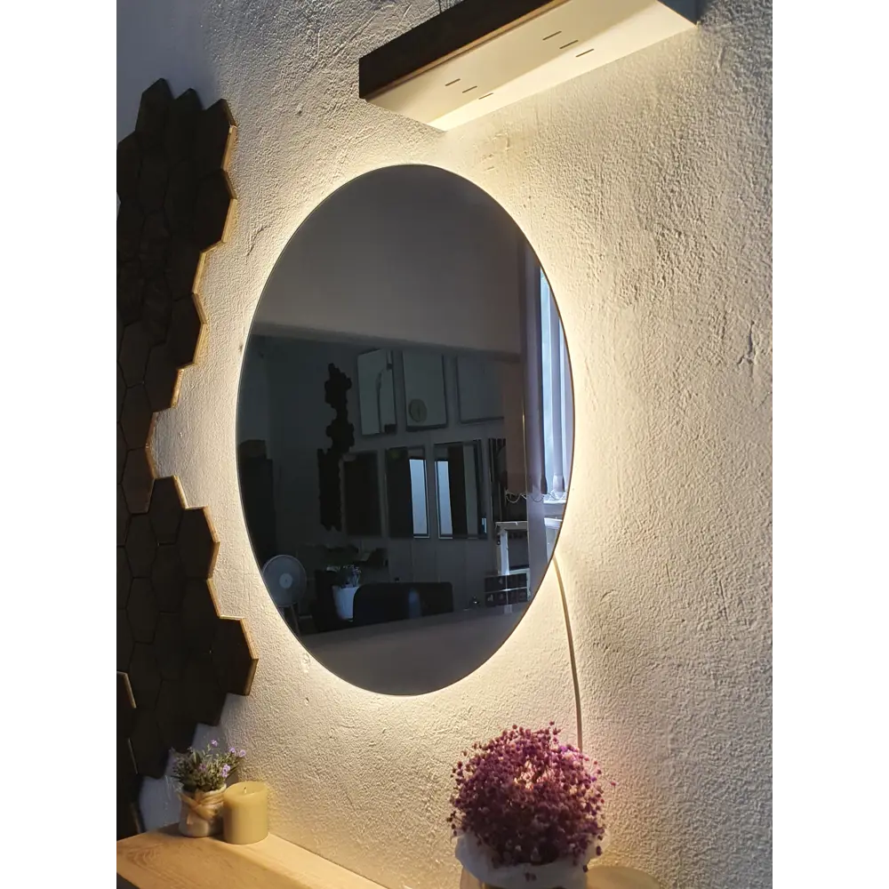 Фото 4 Зеркало для ванной Alfa mirrors Gna-6 GNa-6VzVd с подсветкой 60x60см Фото 4 Зеркало для ванной Alfa mirrors Gna-6 GNa-6VzVd с подсветкой 60x60см