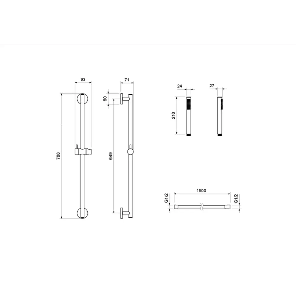Фото 3 Душевой комплект Aquatek Европа AQ1330MB Set 3 в 1 матовый черный Фото 3 Душевой комплект Aquatek Европа AQ1330MB Set 3 в 1 матовый черный