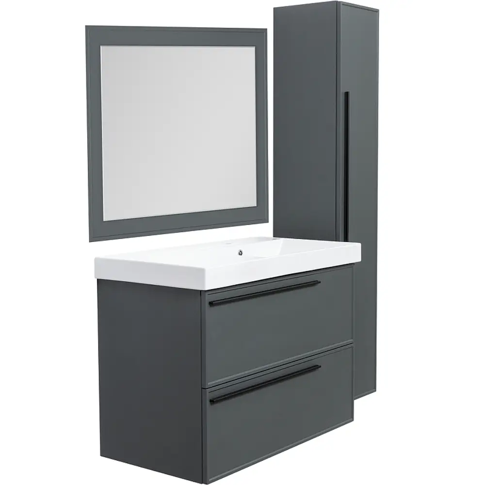 Фото 2 Зеркало с подсветкой La Fenice Cubo Grigio 100x80 серо-зелёное Фото 2 Зеркало с подсветкой La Fenice Cubo Grigio 100x80 серо-зелёное
