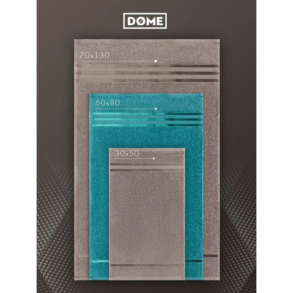 Фото 4 Полотенце Dome dme356112 Harmonika для ванной 50x80 см зеленый/коричневый Фото 4 Полотенце Dome dme356112 Harmonika для ванной 50x80 см зеленый/коричневый