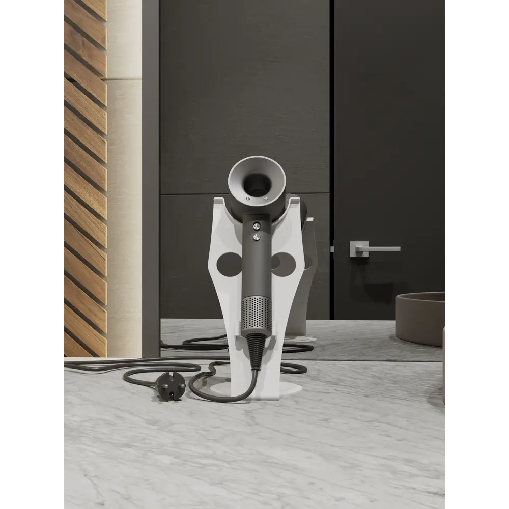 Фото 2 Подставка для фена Dyson Сова Tempache 26x14 см белая Фото 2 Подставка для фена Dyson Сова Tempache 26x14 см белая