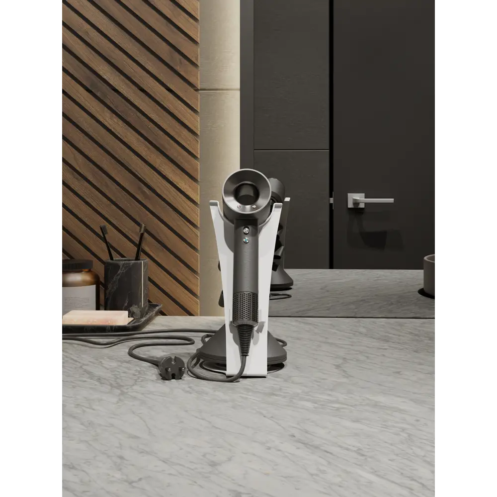 Фото 2 Подставка для фена Dyson Жираф Tempache 26x14 см белая Фото 2 Подставка для фена Dyson Жираф Tempache 26x14 см белая