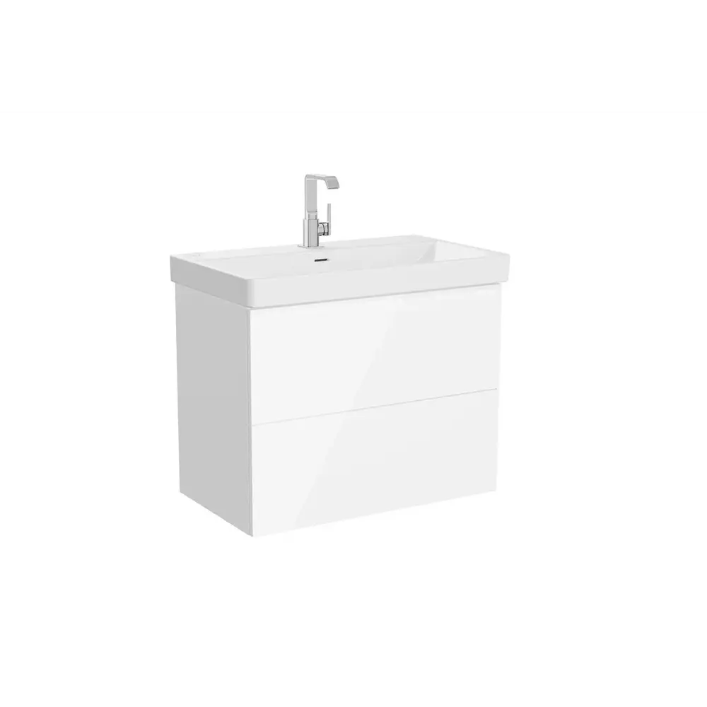 Фото Тумба Vitra Metropol Pure 67332lum с раковиной 80 см глянцевый белый Фото Тумба Vitra Metropol Pure 67332lum с раковиной 80 см глянцевый белый