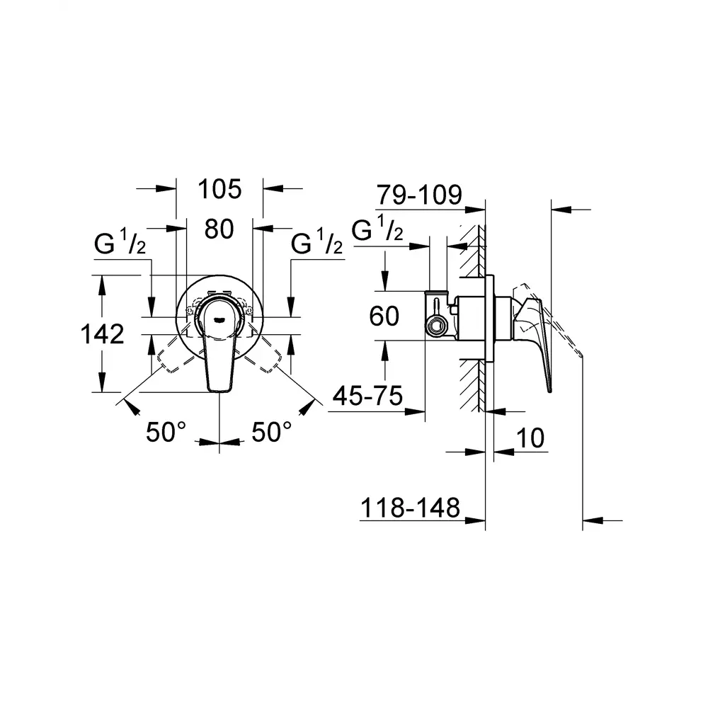 Фото 7 Душевая стойка Grohe NB0075/S 6 режимная цвет хром