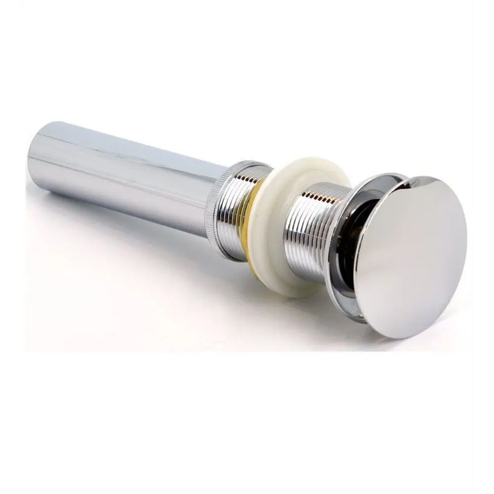 Фото 6 Тумба Bau Dream Blackwood 50 с дверцей SD3052, раковина BAU Dream круглая D41, смеситель для раковины высокий Hotel Still, выпуск клик клак, хром