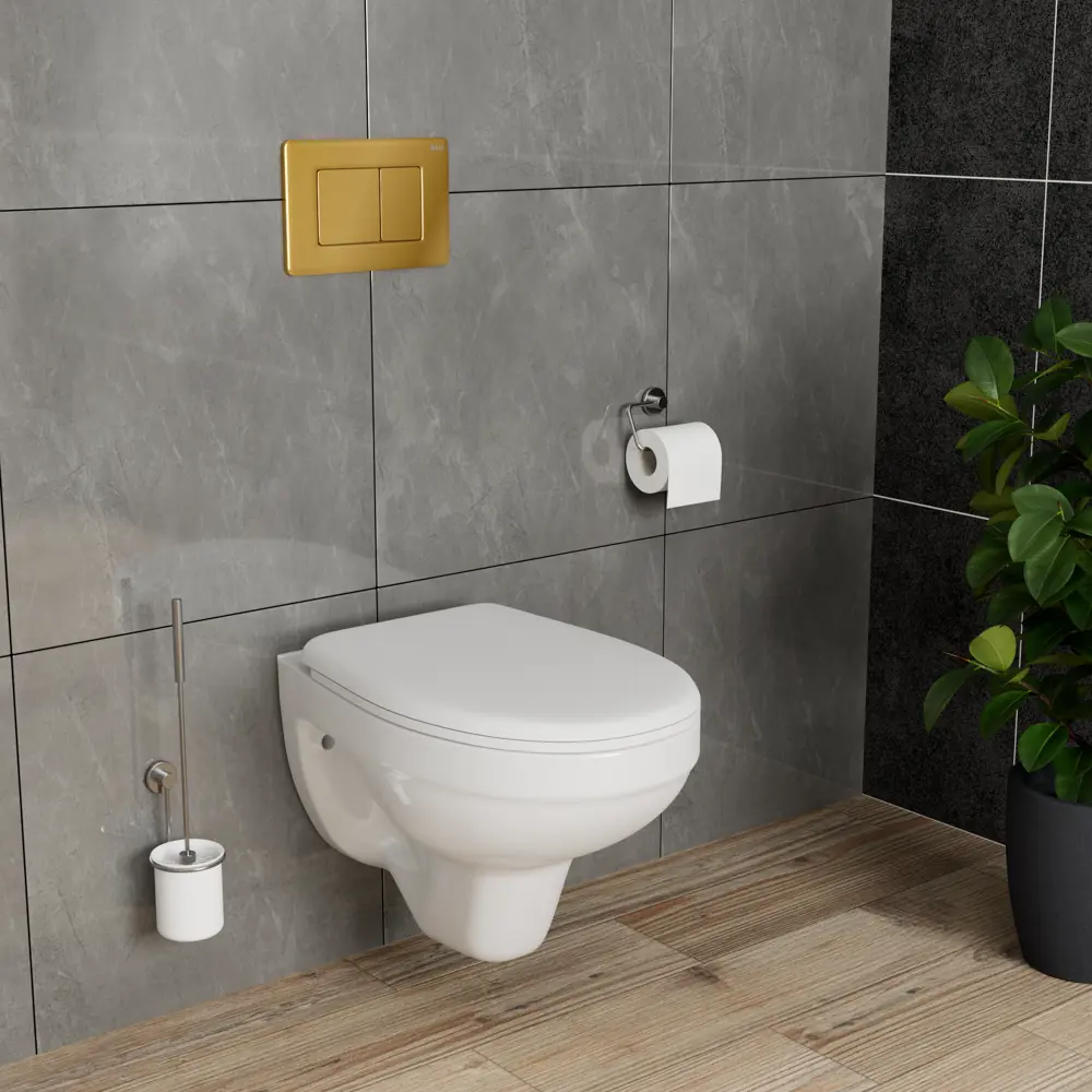 Фото 3 Комплект инсталляции Bauedge Bau Ideal E458103-30745-E00108, с унитазом безободковым Rio Luxe 52x35 клавиша Light антивандальная, золото Фото 3 Комплект инсталляции Bauedge Bau Ideal E458103-30745-E00108, с унитазом безободковым Rio Luxe 52x35 клавиша Light антивандальная, золото