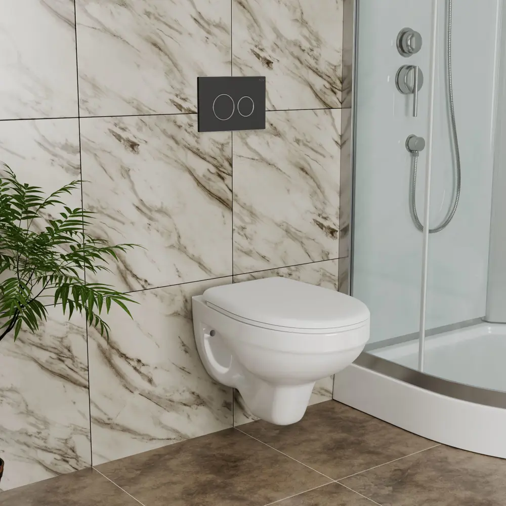 Фото 2 Комплект инсталляции Bauedge Bau Pro Q111300-30745-Q00005, с унитазом Rio Luxe 52x35 клавиша черная матовая Фото 2 Комплект инсталляции Bauedge Bau Pro Q111300-30745-Q00005, с унитазом Rio Luxe 52x35 клавиша черная матовая