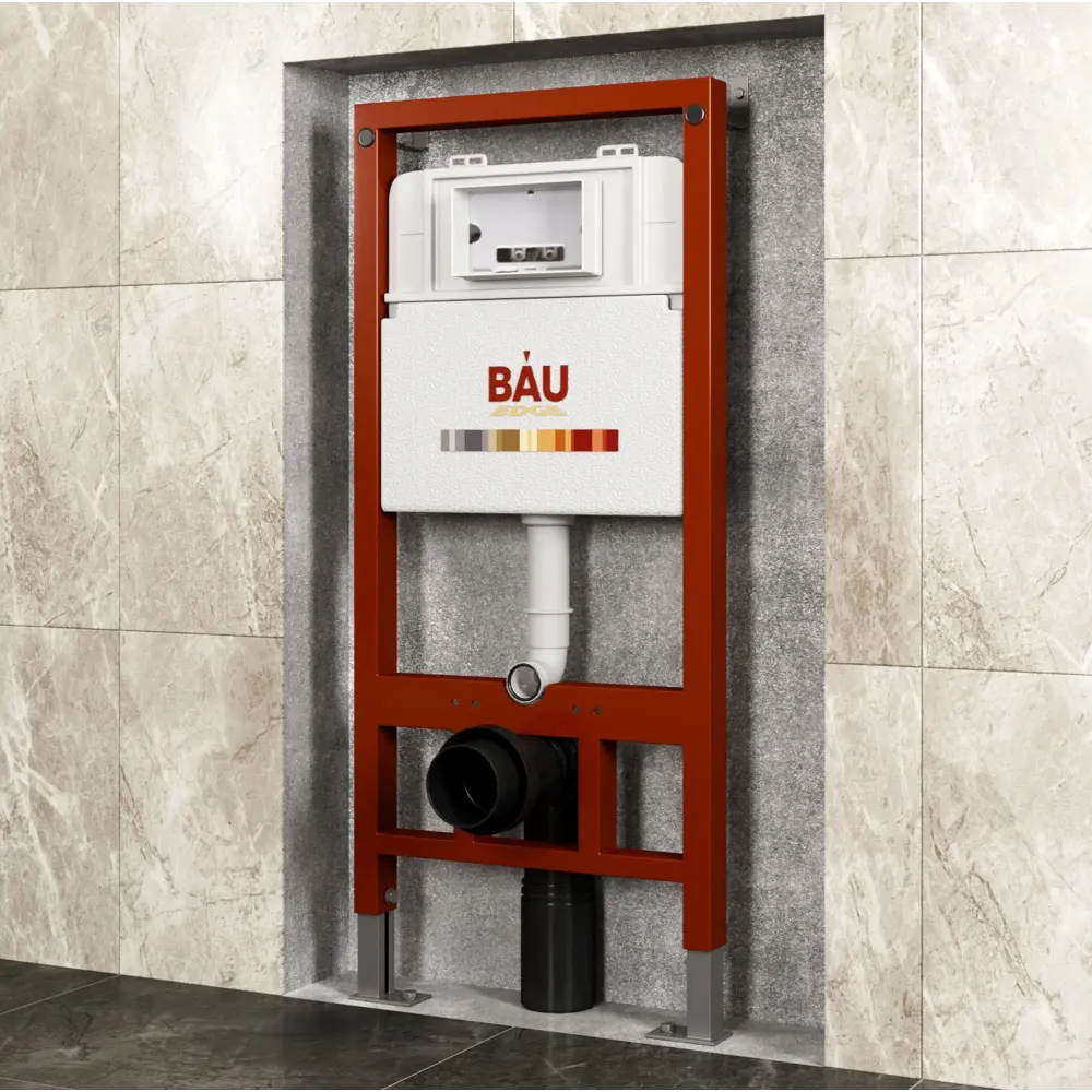 Фото 5 Комплект инсталляции Bauedge Bau Pro Q111300-30745-Q00011, с унитазом Rio Luxe 52x35 клавиша из стекла черная Фото 5 Комплект инсталляции Bauedge Bau Pro Q111300-30745-Q00011, с унитазом Rio Luxe 52x35 клавиша из стекла черная