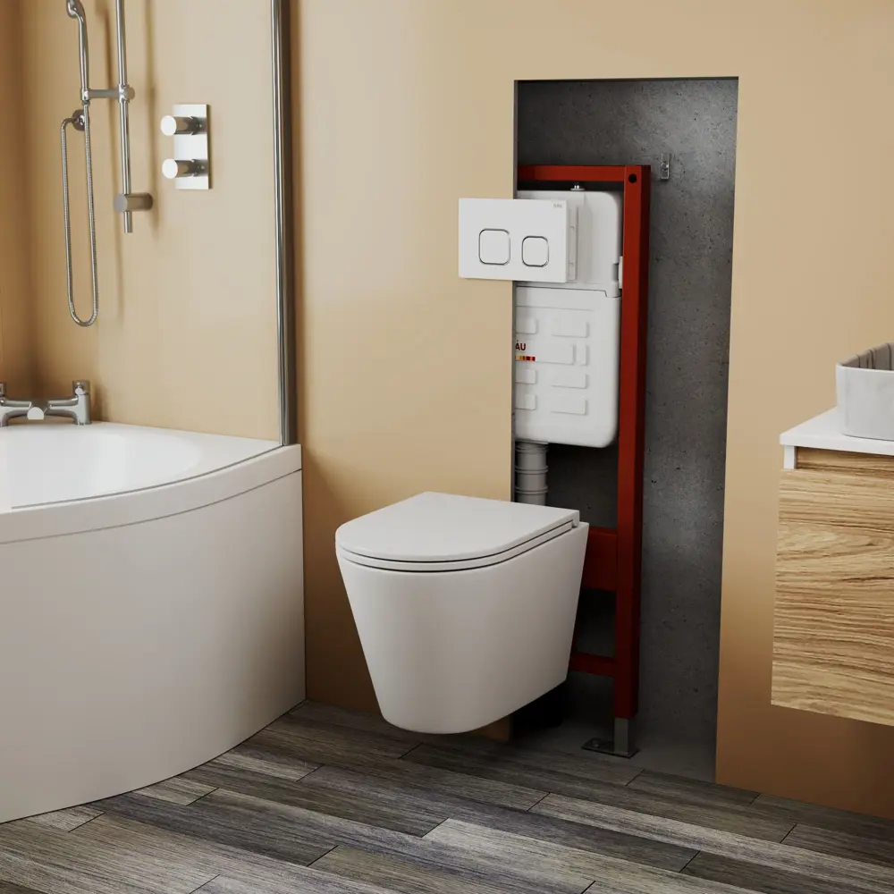 Фото 2 Комплект инсталляции Bauedge Bau Ideal E458103-BK0001-HQ2-E00104 унитаз безобод. Nimb торнадо обр потока 52x36 Hurricane-2 клавиша Strike Фото 2 Комплект инсталляции Bauedge Bau Ideal E458103-BK0001-HQ2-E00104 унитаз безобод. Nimb торнадо обр потока 52x36 Hurricane-2 клавиша Strike