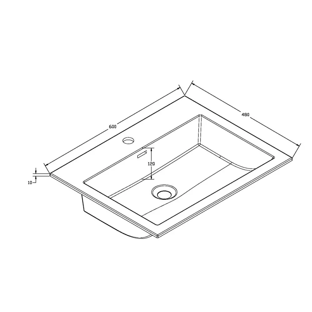 Фото 9 Тумба с раковиной Vincea Chiara 2D 600 R.Oak Black VMC-2C2600RO VCB-13600B