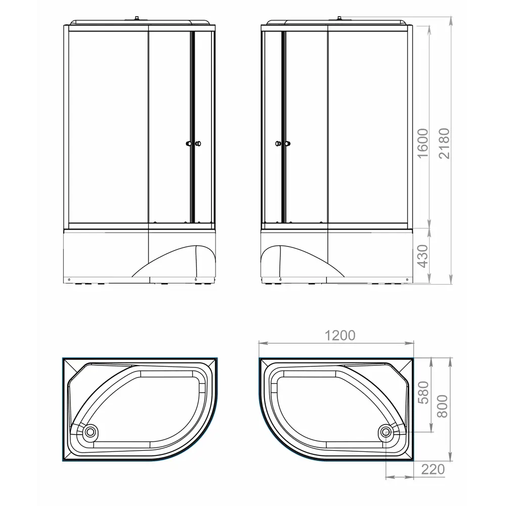 Фото 5 Душевая кабина Domani-Spa Delight Slim 128 high R DS01DS128RHBCl00.Gt-Black.MP.P. высокий поддон черные стенки стекло графит профиль 120x80x218 Фото 5 Душевая кабина Domani-Spa Delight Slim 128 high R DS01DS128RHBCl00.Gt-Black.MP.P. высокий поддон черные стенки стекло графит профиль 120x80x218