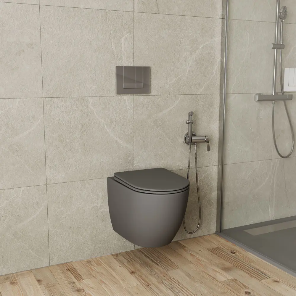 Фото 2 Комплект KLUDI 6 в 1: инсталляция KLUDI с клавишей хром безободковый Bau Dream 495x36 сиденье микролифт темно-серый мат Rak80000-RAK80010-BL0001-DG Фото 2 Комплект KLUDI 6 в 1: инсталляция KLUDI с клавишей хром безободковый Bau Dream 495x36 сиденье микролифт темно-серый мат Rak80000-RAK80010-BL0001-DG