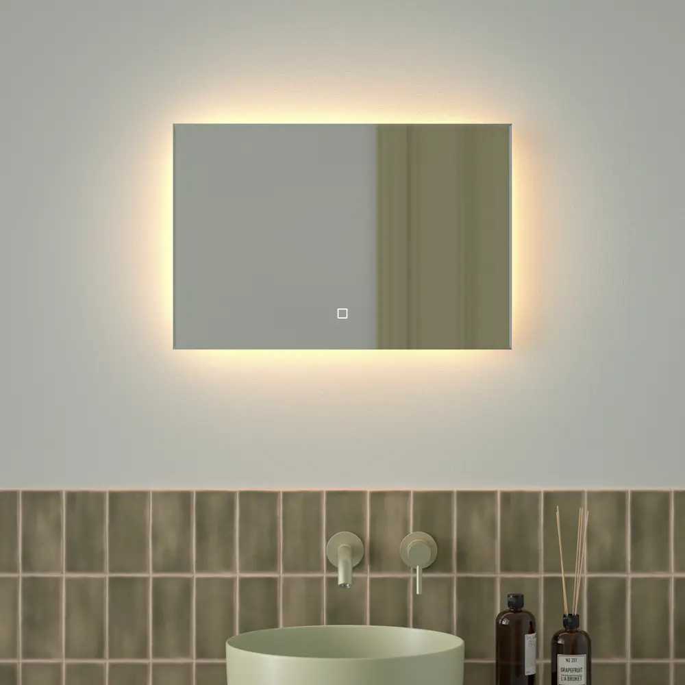 Фото Зеркало для ванной Defesto Glow DF 2512SH с подсветкой 60x40см Фото Зеркало для ванной Defesto Glow DF 2512SH с подсветкой 60x40см