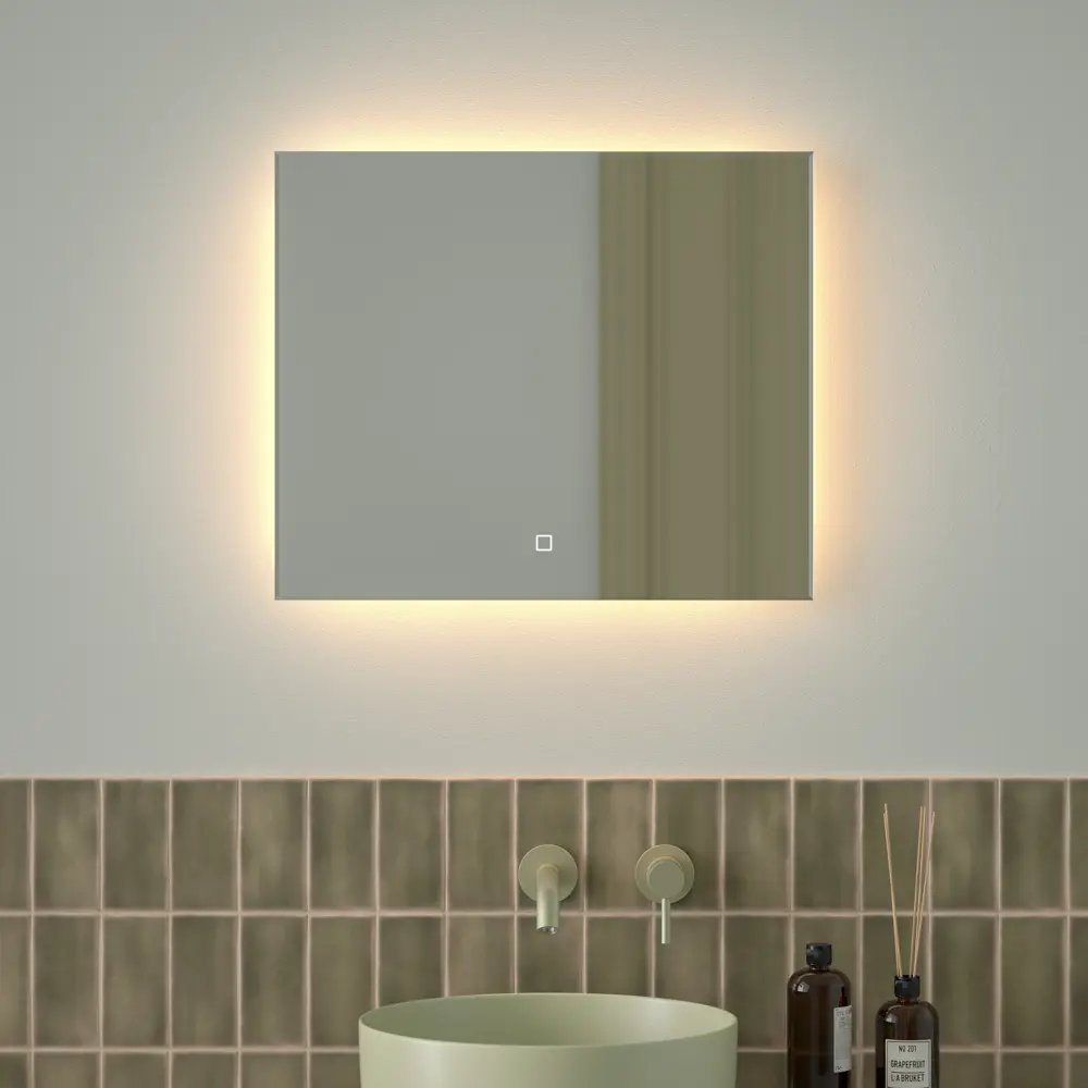 Фото Зеркало для ванной Defesto Glow DF 2513SH с подсветкой 60x50см Фото Зеркало для ванной Defesto Glow DF 2513SH с подсветкой 60x50см