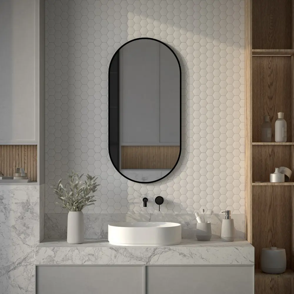 Фото 2 Зеркало для ванной Defesto Aura DF 2924 с подсветкой 50x100см Фото 2 Зеркало для ванной Defesto Aura DF 2924 с подсветкой 50x100см