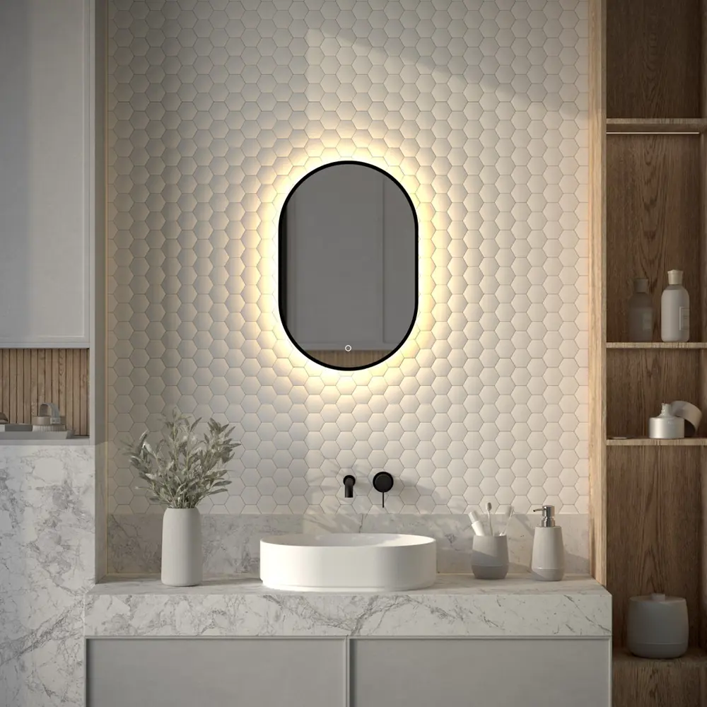 Фото Зеркало для ванной Defesto Aura DF 2931S с подсветкой 40x60см Фото Зеркало для ванной Defesto Aura DF 2931S с подсветкой 40x60см