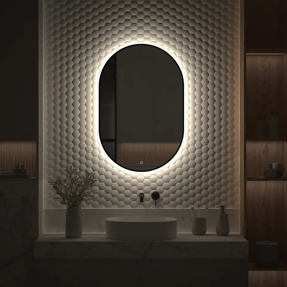 Фото 3 Зеркало для ванной Defesto Aura DF 2925S с подсветкой 60x90см Фото 3 Зеркало для ванной Defesto Aura DF 2925S с подсветкой 60x90см