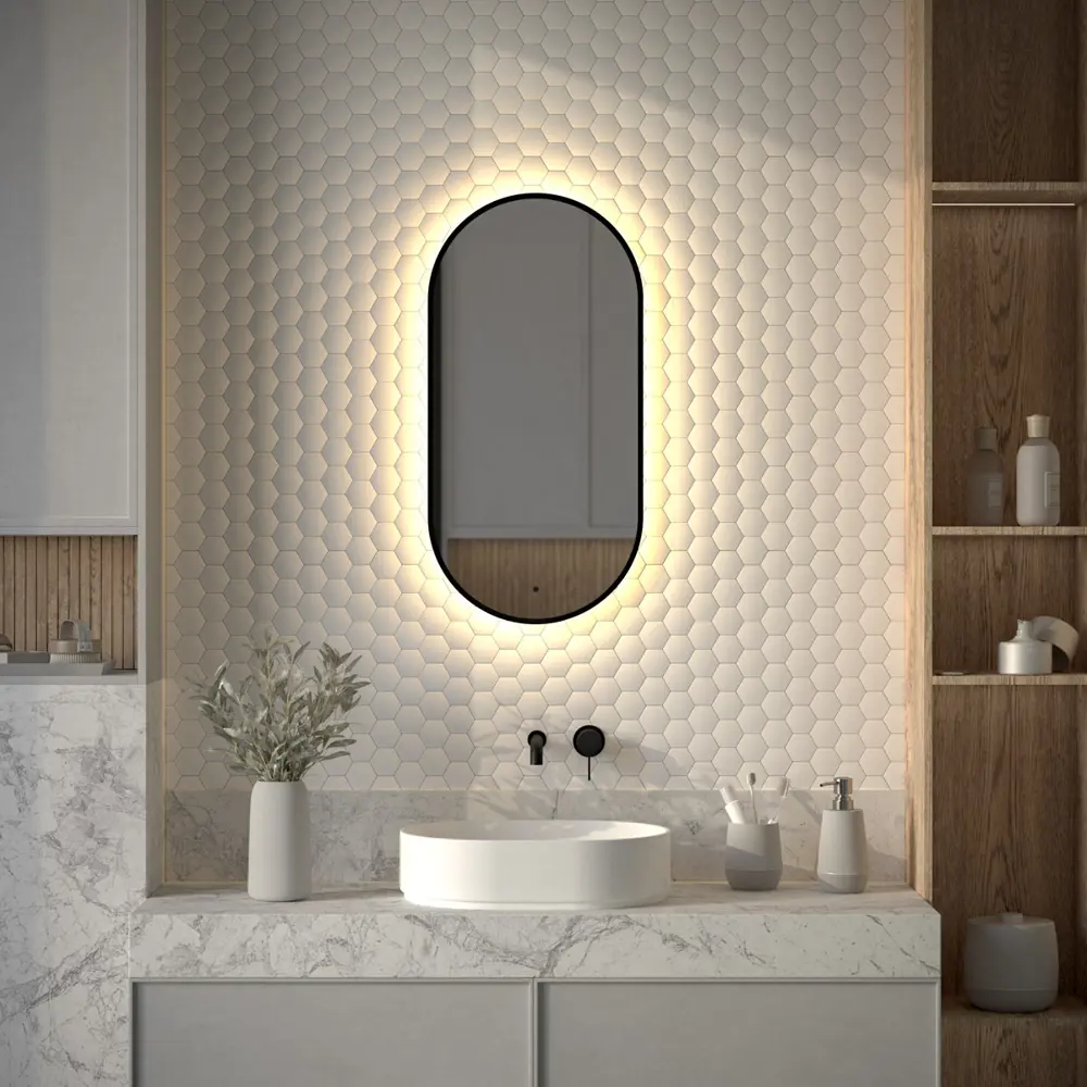 Фото Зеркало для ванной Defesto Aura DF 2932R с подсветкой 40x80см Фото Зеркало для ванной Defesto Aura DF 2932R с подсветкой 40x80см