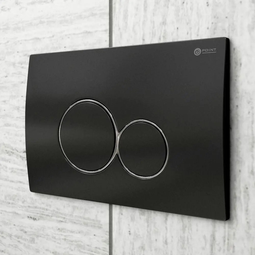 Фото 12 Комплект инсталляция и унитаз POINT Афина PN41041 PN48331BC цвет кнопки черный цвет чаши белый Фото 12 Комплект инсталляция и унитаз POINT Афина PN41041 PN48331BC цвет кнопки черный цвет чаши белый