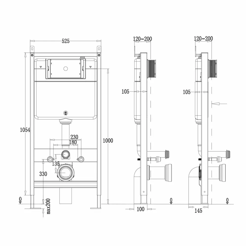 Фото 11 Комплект инсталляция и унитаз POINT Вега PN41711GM PN48489BM цвет кнопки черный цвет чаши Серый