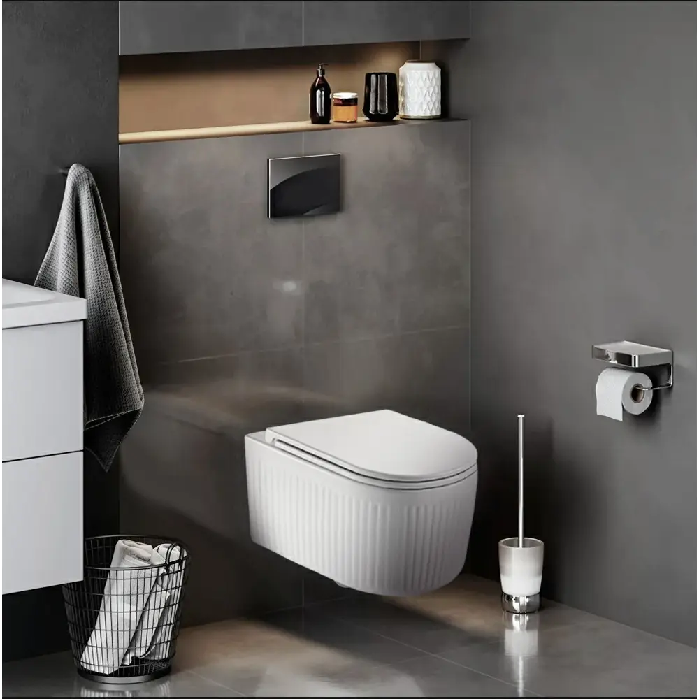 Фото 6 Комплект инсталляция и унитаз POINT Деметра PN41121 PN48557WC цвет кнопки хромированный цвет чаши белый Фото 6 Комплект инсталляция и унитаз POINT Деметра PN41121 PN48557WC цвет кнопки хромированный цвет чаши белый