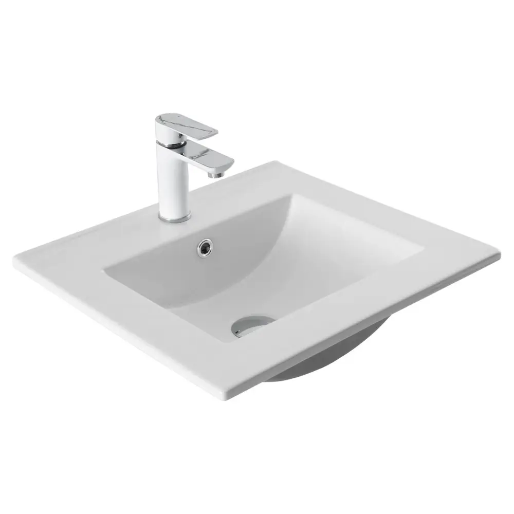 Фото 3 Раковина AQUANET Flat 00303190 50 см цвет белый Фото 3 Раковина AQUANET Flat 00303190 50 см цвет белый