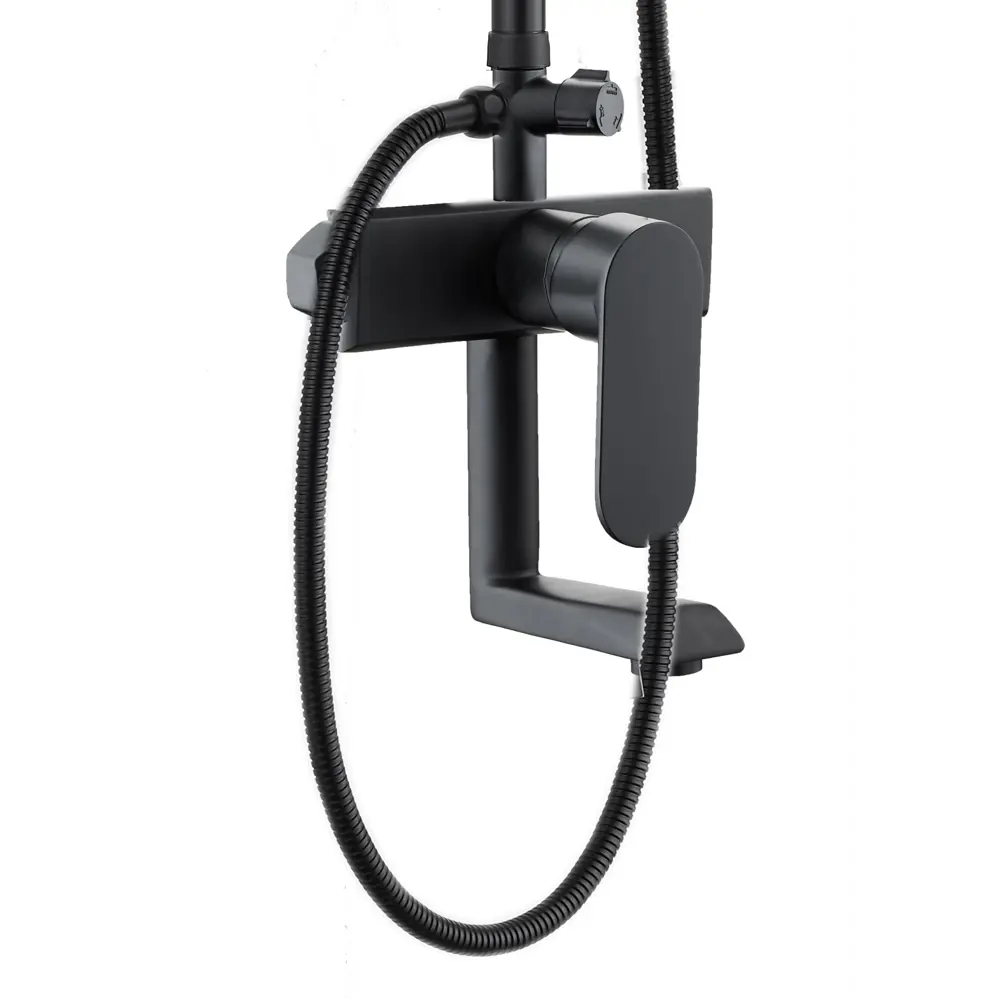 Фото 5 Душевая система Voda Vst112black с тропическим душем 1 режимная цвет черный Фото 5 Душевая система Voda Vst112black с тропическим душем 1 режимная цвет черный