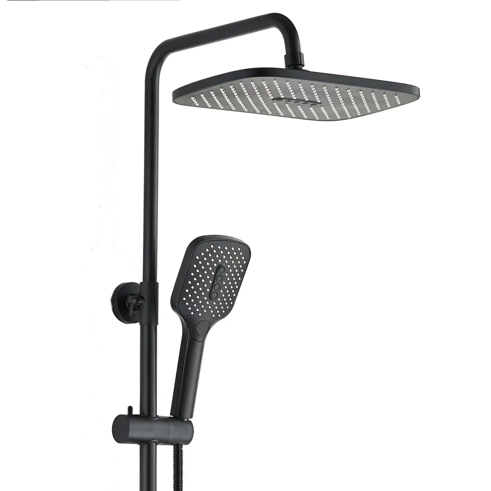 Фото 3 Душевая система Voda Vst112black с тропическим душем 1 режимная цвет черный Фото 3 Душевая система Voda Vst112black с тропическим душем 1 режимная цвет черный