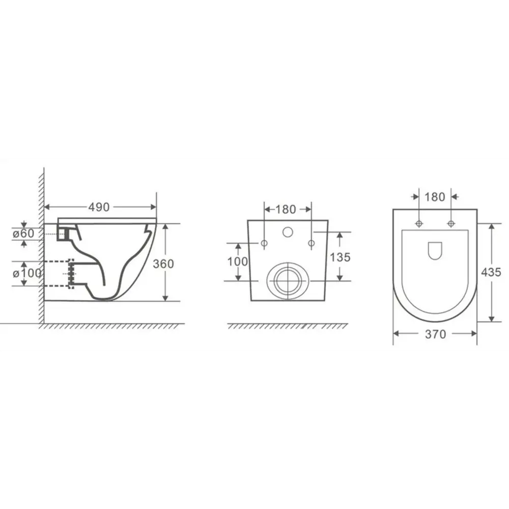 Фото 9 Комплект Weltwasser AM497ST75 6 в 1: Подвесной унитаз черный глянцевый, инсталляция, кнопка хром матовая закругленный квадрат Фото 9 Комплект Weltwasser AM497ST75 6 в 1: Подвесной унитаз черный глянцевый, инсталляция, кнопка хром матовая закругленный квадрат