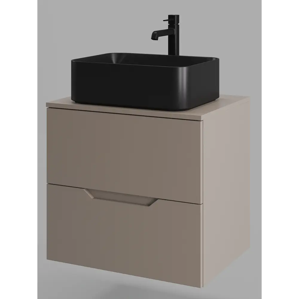 Фото 4 Тумба с раковиной Topline FLIPTUS60L-2460B подвесная 60 см цвет латте/черный Фото 4 Тумба с раковиной Topline FLIPTUS60L-2460B подвесная 60 см цвет латте/черный