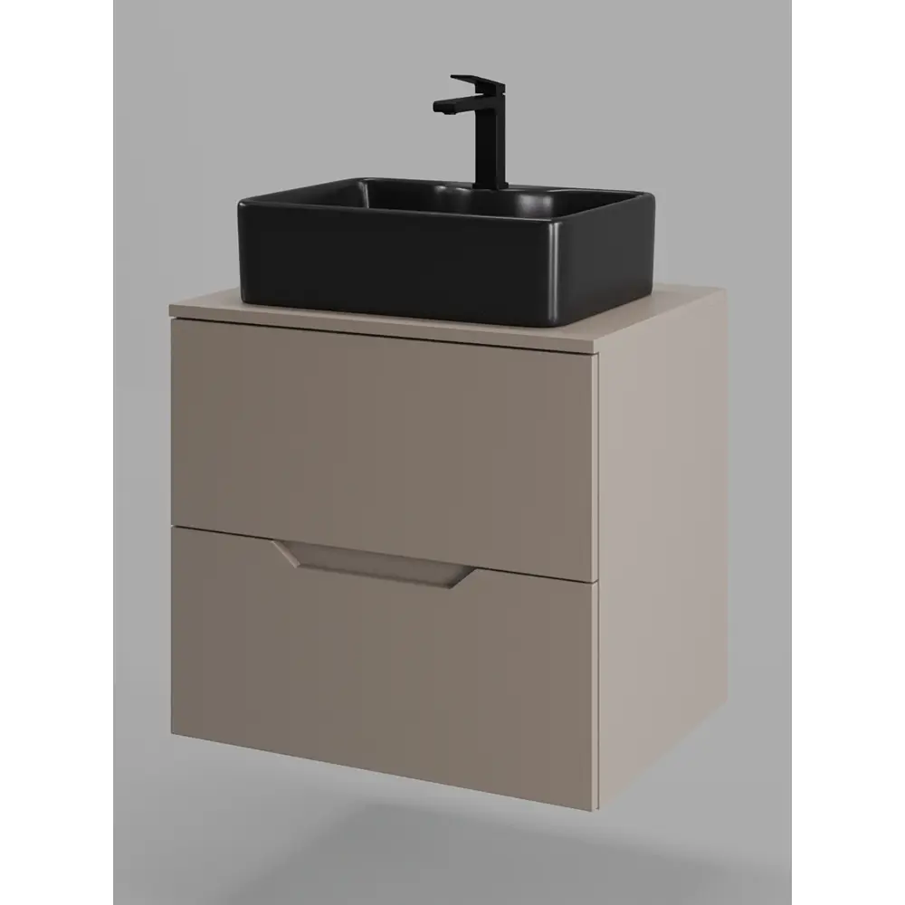 Фото 4 Тумба с раковиной Topline FLIPTUS60L-1475B подвесная 60 см цвет латте/черный Фото 4 Тумба с раковиной Topline FLIPTUS60L-1475B подвесная 60 см цвет латте/черный