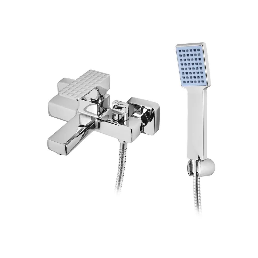 Фото Смеситель для ванны Wisent Wp30226 однорычажный с душевой лейкой цвет хром Фото Смеситель для ванны Wisent Wp30226 однорычажный с душевой лейкой цвет хром