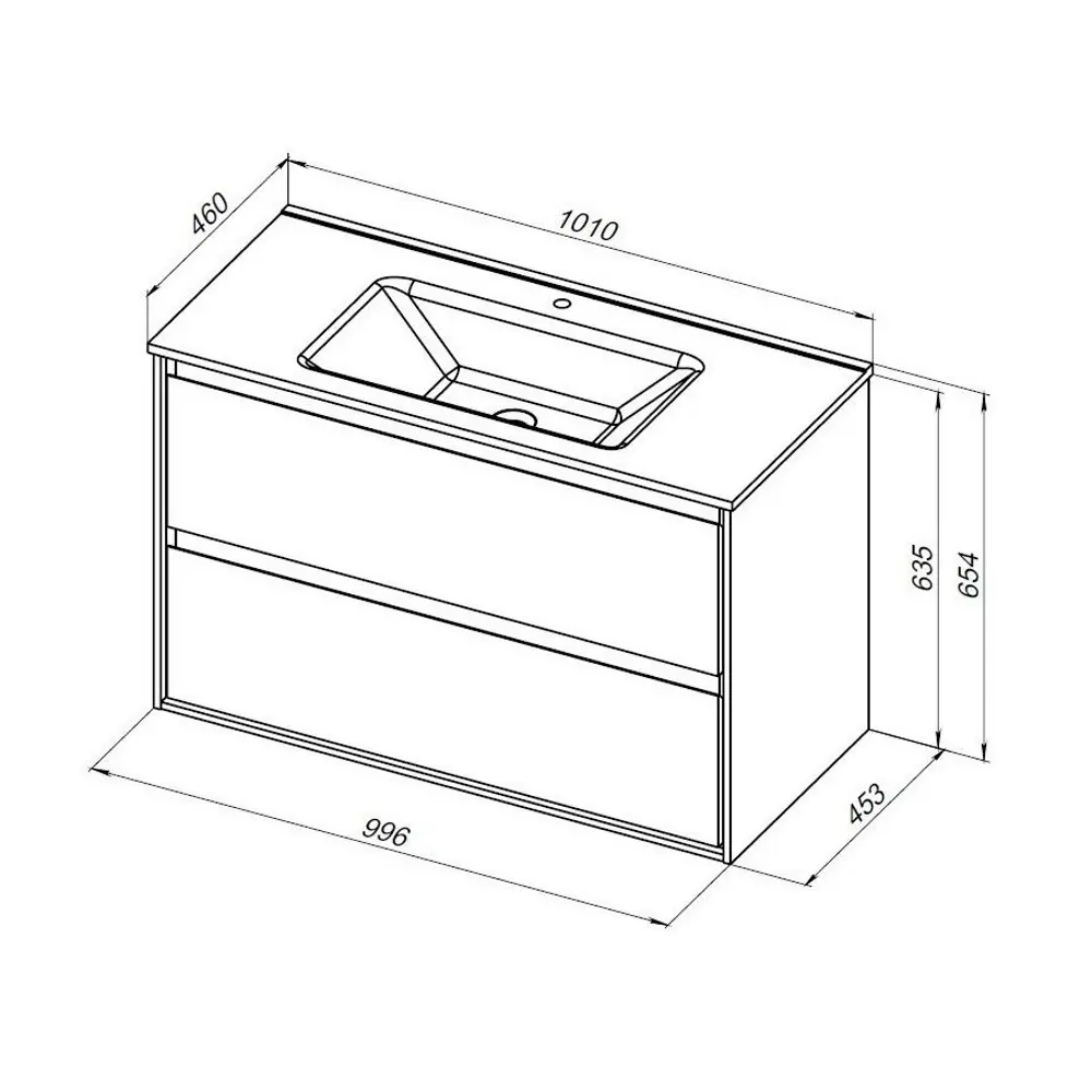 Фото Тумба под раковину напольная Aquanet 00336380 99.6см цвет дуб Фото Тумба под раковину напольная Aquanet 00336380 99.6см цвет дуб